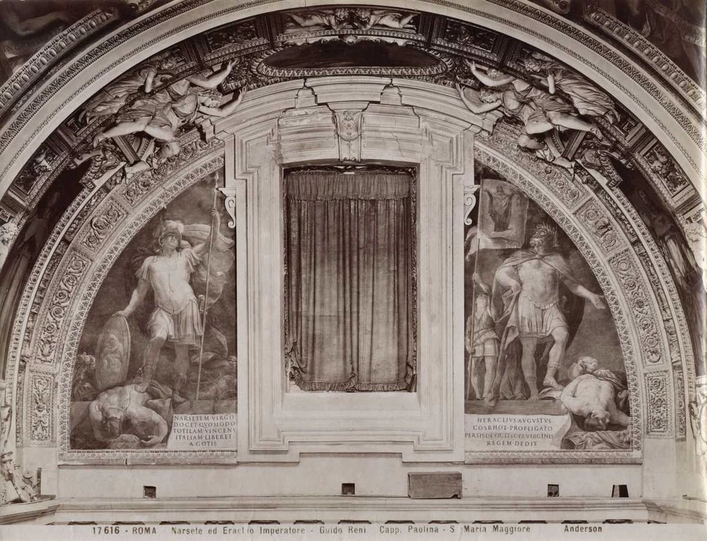 193-Narsete trionfa su Totila, Eraclio trionfa su Cosroe II di Persia, Basilica di S. Maria Maggiore 